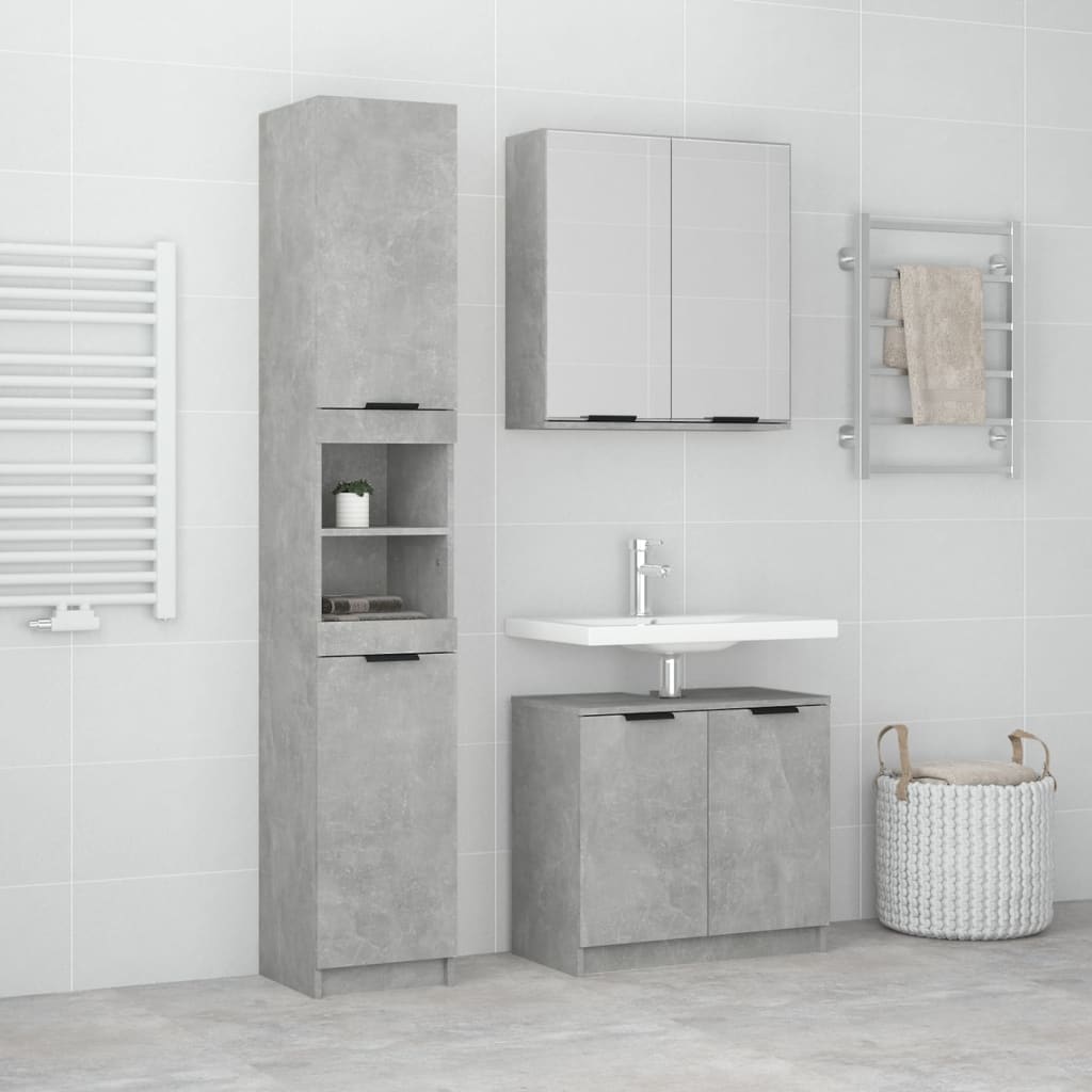 Set Dulapuri Bucătărie, 3 Piese, , Lemn Prelucrat