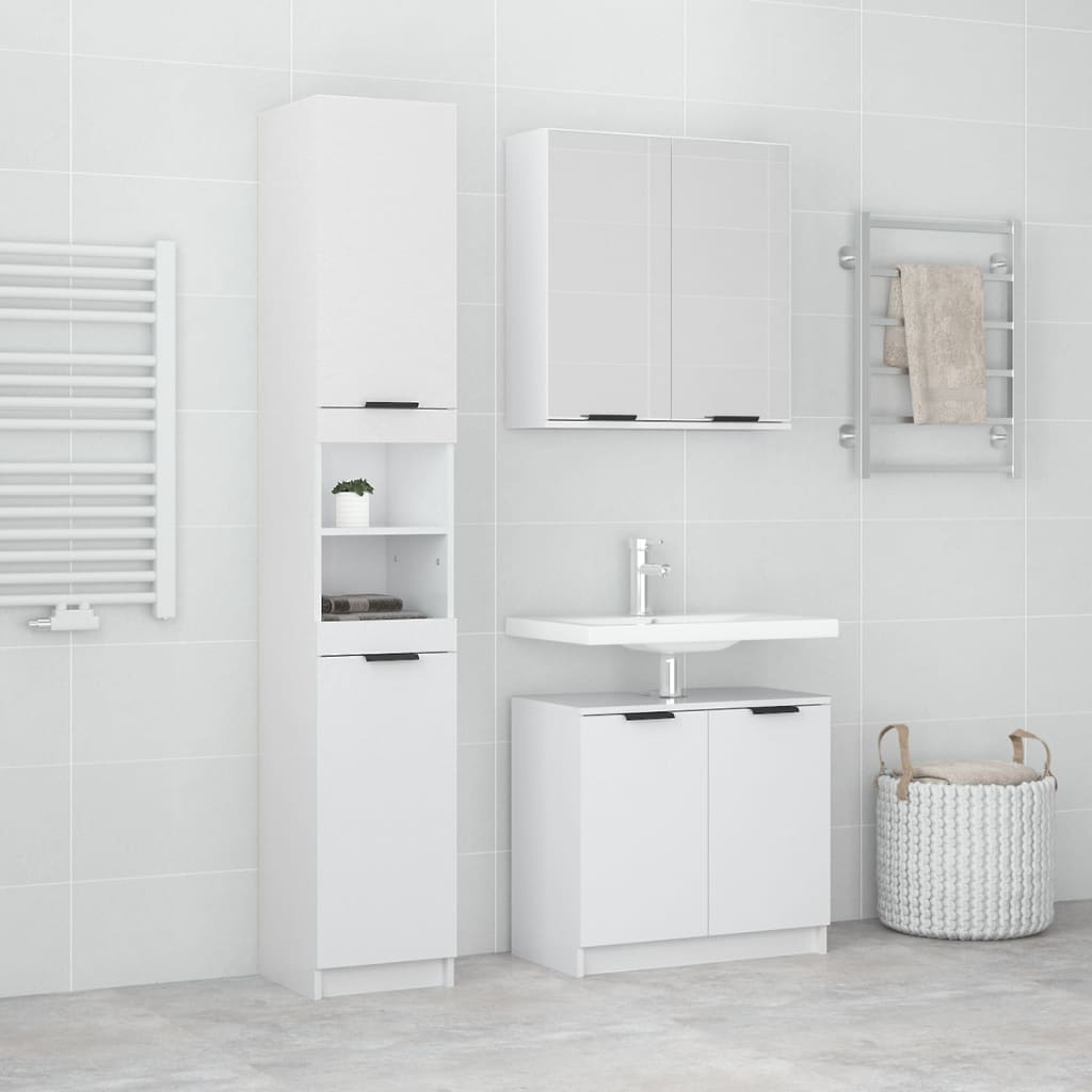 Set Dulapuri Bucătărie, 3 Piese, , Lemn Prelucrat