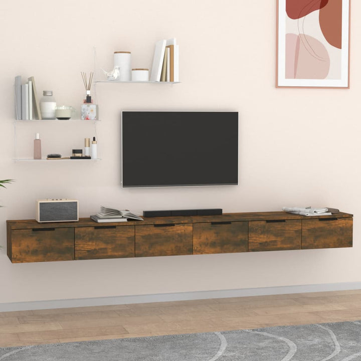 Dulapuri Perete, 2 Buc., Sonoma, 102X30X20 Cm, Lemn Prelucrat