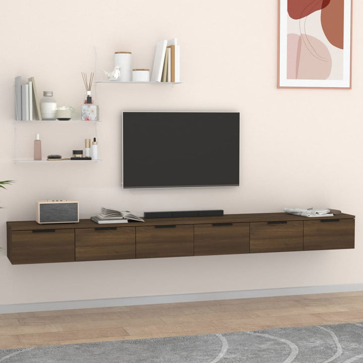Dulapuri Perete, 2 Buc., Sonoma, 102X30X20 Cm, Lemn Prelucrat
