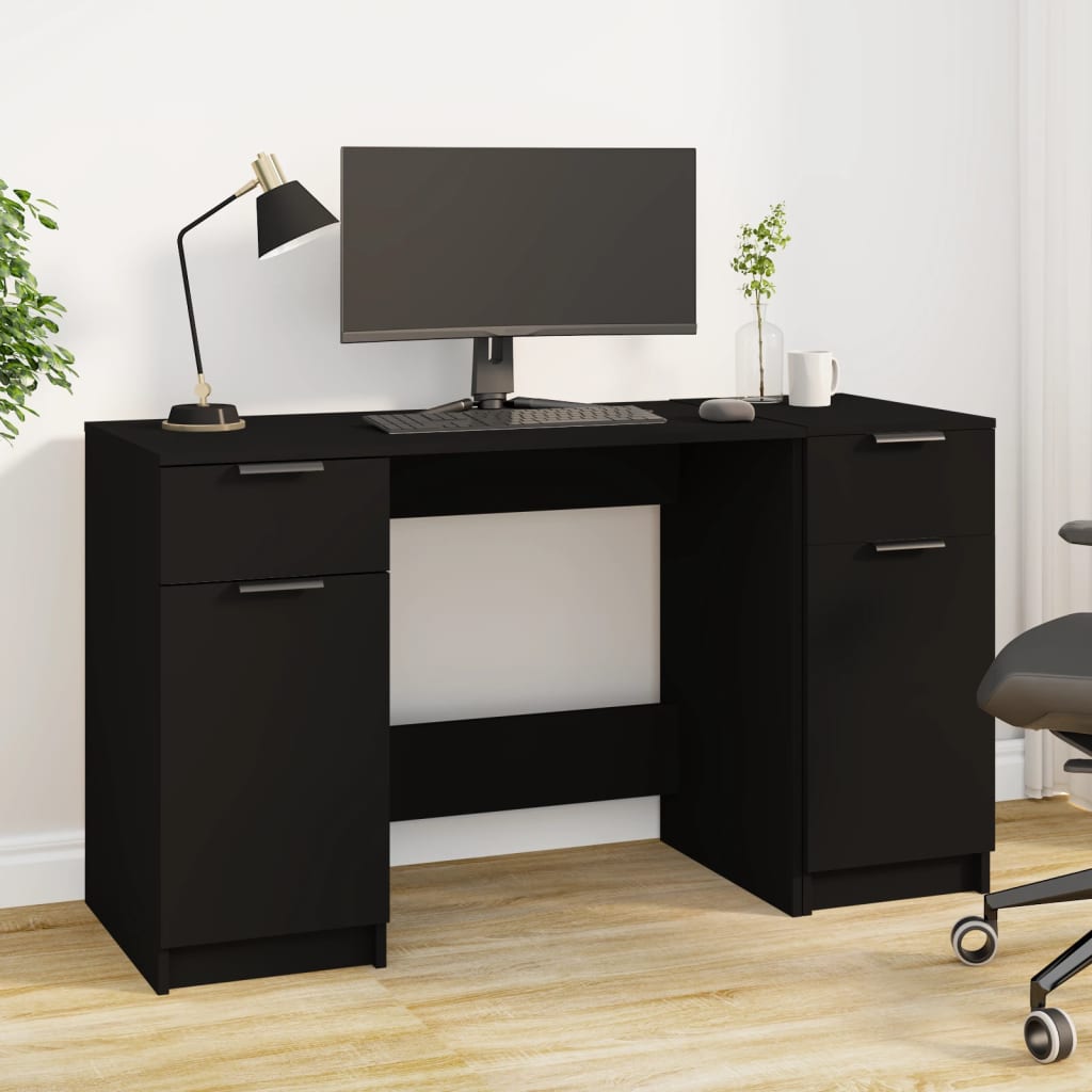 Birou Cu Dulap Lateral, , Lemn Prelucrat
