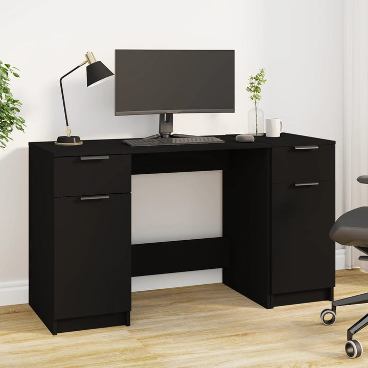 Birou Cu Dulap Lateral, , Lemn Prelucrat