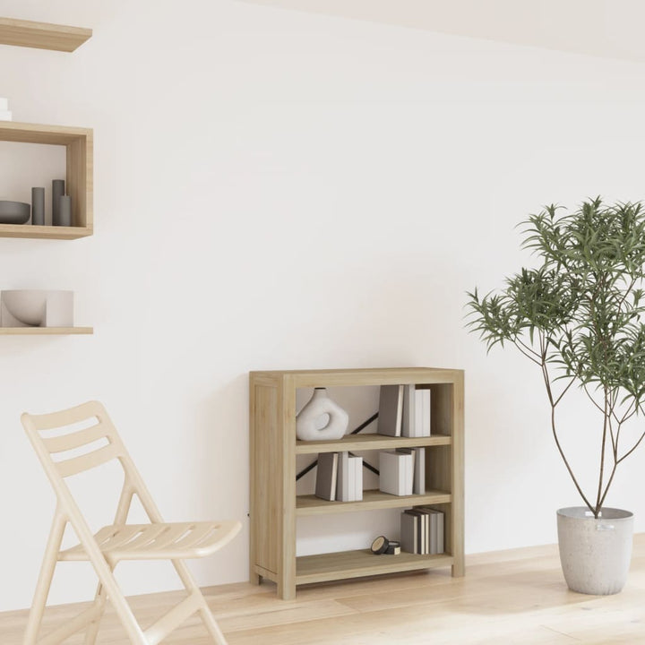 Bibliotecă Cu 5 Rafturi, 80X30X, Lemn Masiv De Acacia