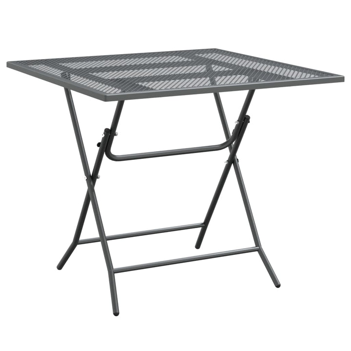 Set Mobilier Grădină 3 Piese Antracit Plasă Metalică Expandată
