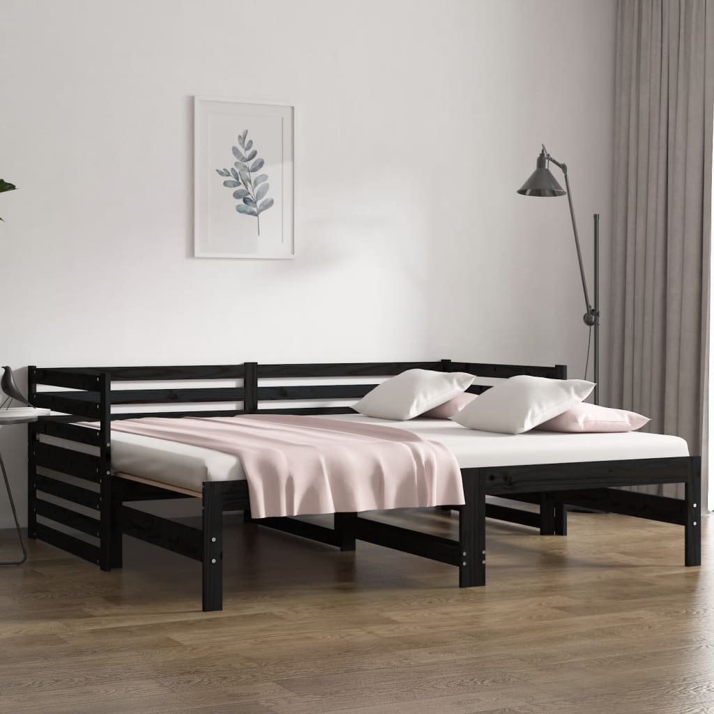 Pat De Zi Extensibil, , 2X(90X190) Cm, Lemn Masiv De Pin