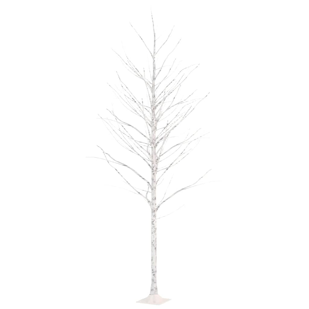 Mesteacăn Cu Led, Alb, 240 Led-Uri Alb Calde,
