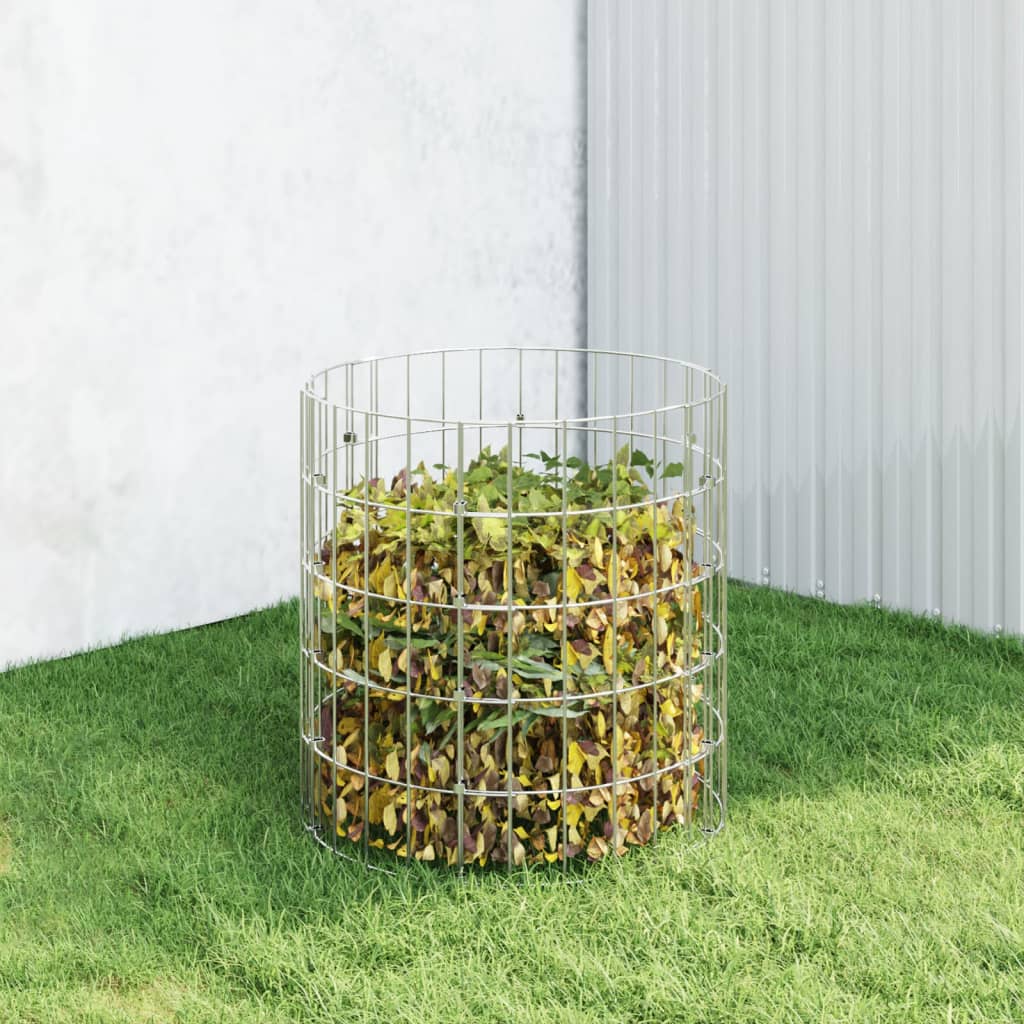Compostor De Grădină, Ø100X100 Cm, Oțel Galvanizat