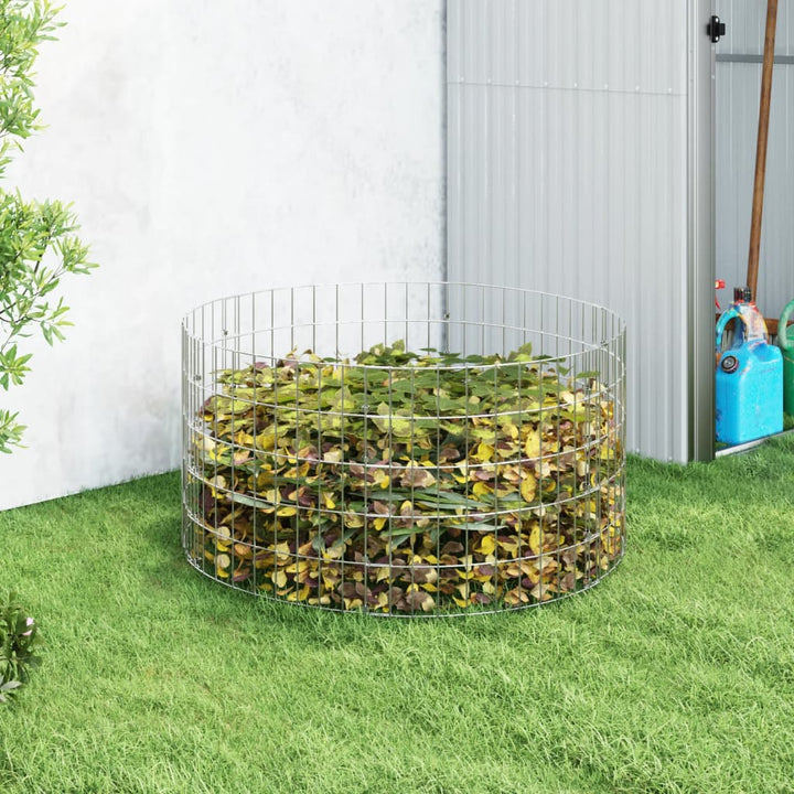 Compostor De Grădină, Ø100X100 Cm, Oțel Galvanizat