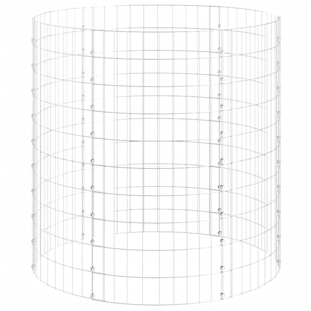 Compostor De Grădină, Ø100X100 Cm, Oțel Galvanizat