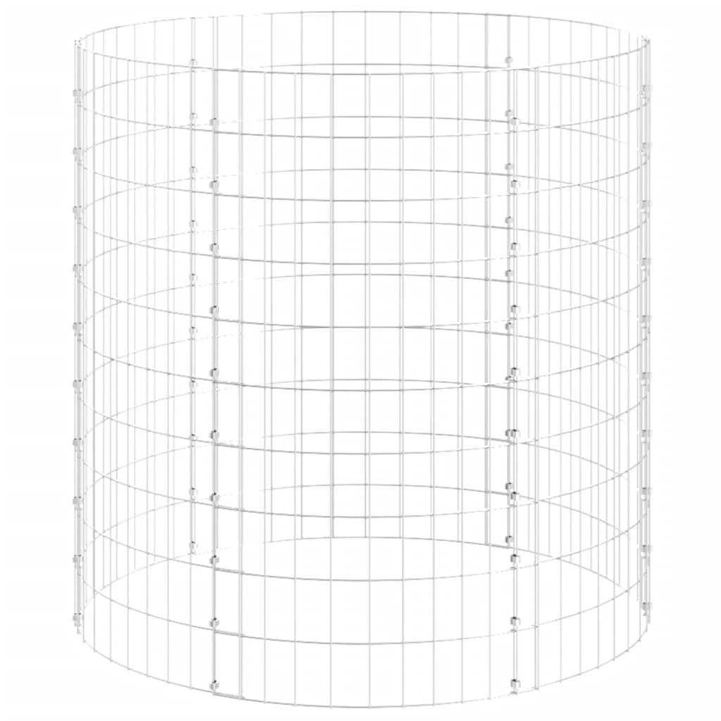 Compostor De Grădină, Ø100X100 Cm, Oțel Galvanizat