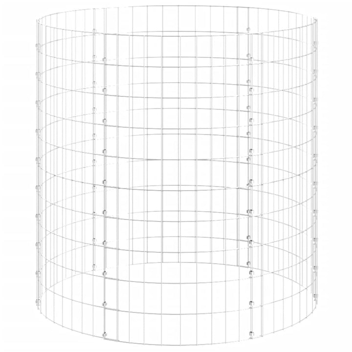 Compostor De Grădină, Ø100X100 Cm, Oțel Galvanizat