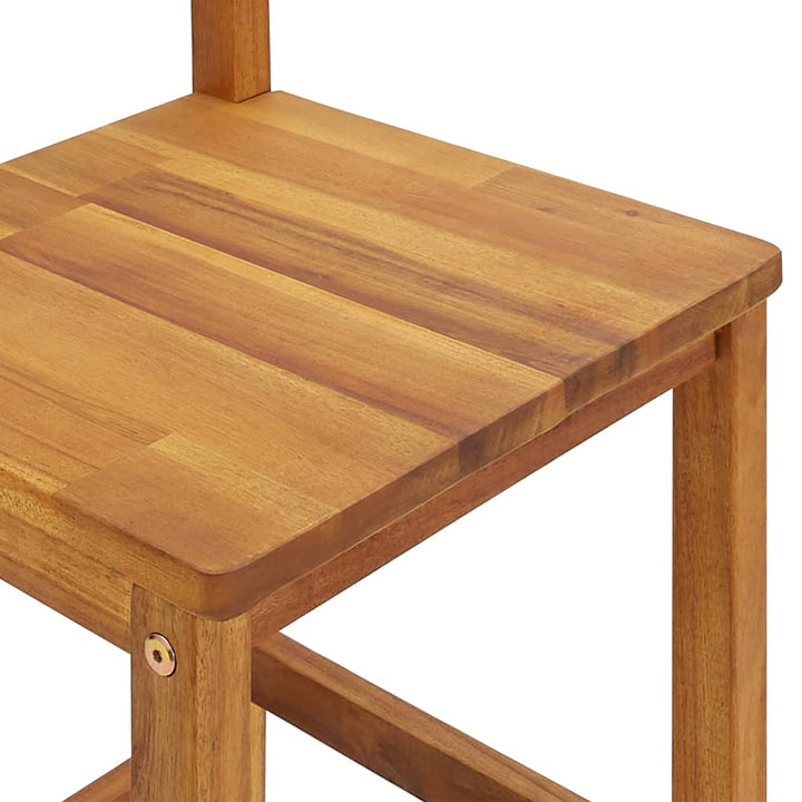 Taburete De Bar, 8 Buc., Lemn Masiv De Acacia