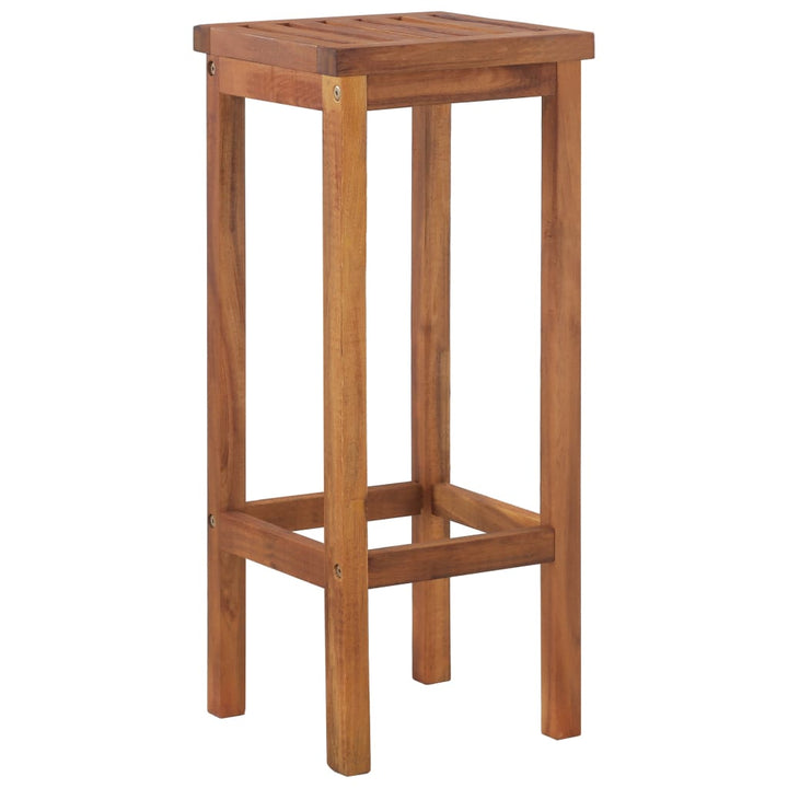 Taburete De Bar, 8 Buc., Lemn Masiv De Acacia