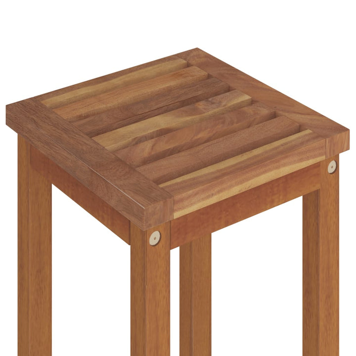 Taburete De Bar, 8 Buc., Lemn Masiv De Acacia