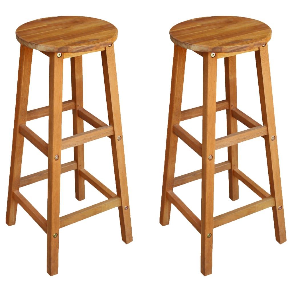 Set Mobilier De Bar De Balcon, 3 Piese, Lemn Masiv De Acacia