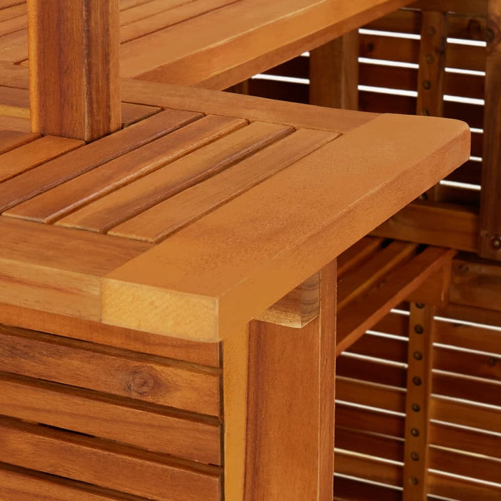 Set Mobilier De Bar De Grădină, 5 Piese, Lemn Masiv De Acacia