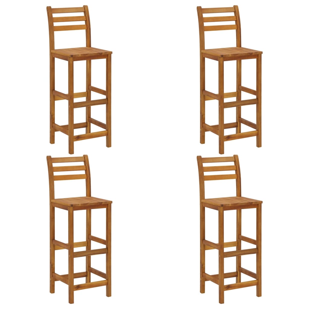 Set Mobilier De Bar De Grădină, 5 Piese, Lemn Masiv De Acacia