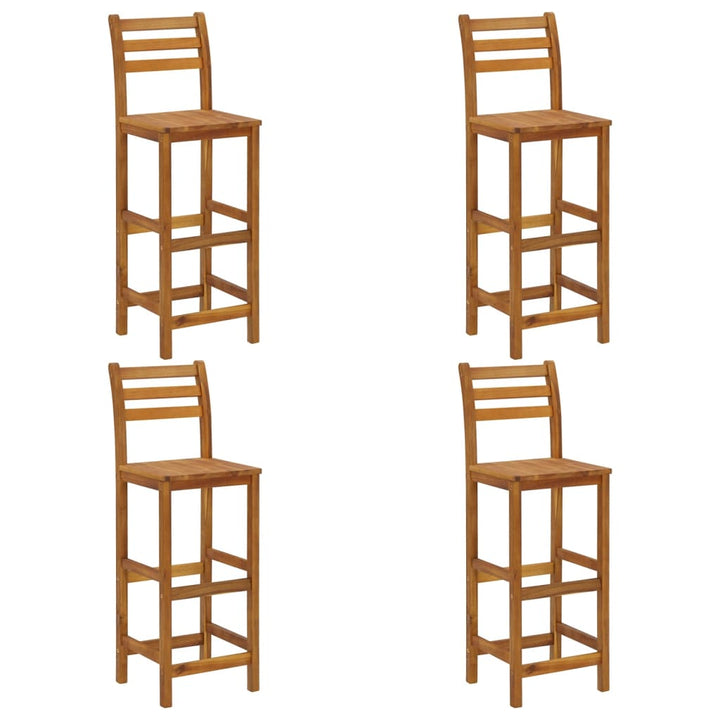 Set Mobilier De Bar De Grădină, 5 Piese, Lemn Masiv De Acacia
