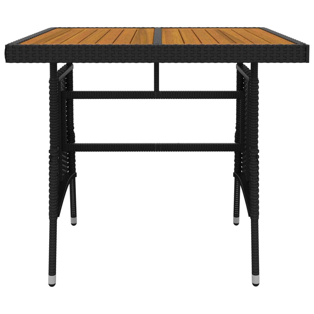 Set Mobilier De Exterior, 3 Piese, Negru, Poliratan