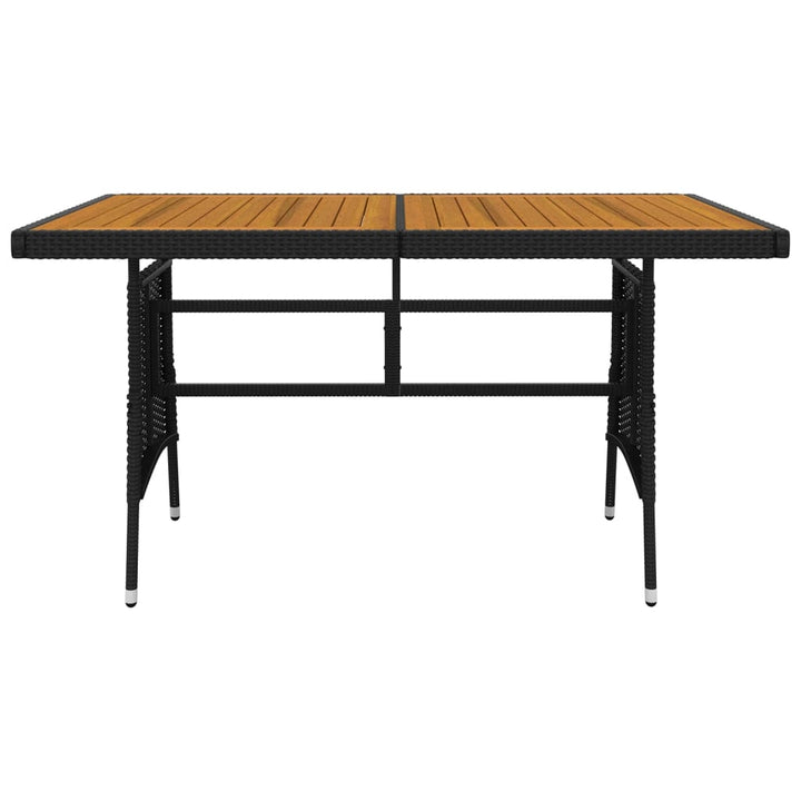 Set Mobilier De Exterior, 5 Piese, Negru, Poliratan