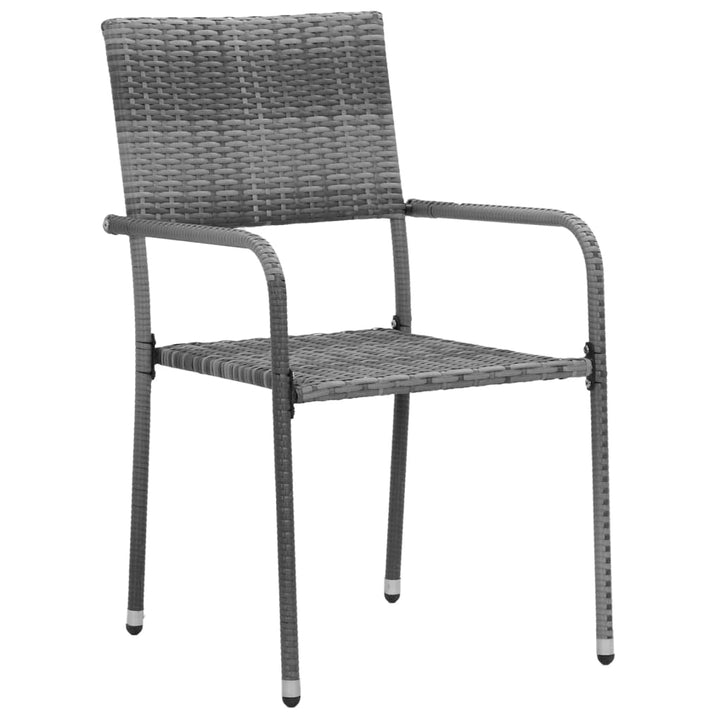 Set De Mobilier De Exterior, 5 Piese, , Poliratan