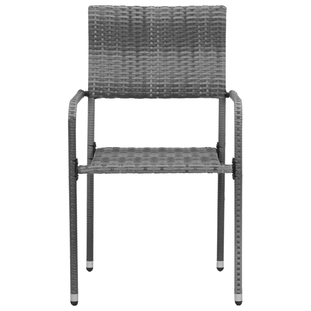 Set De Mobilier De Exterior, 5 Piese, , Poliratan