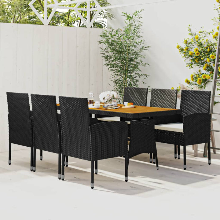 Set Mobilier De Exterior, 7 Piese, , Poliratan