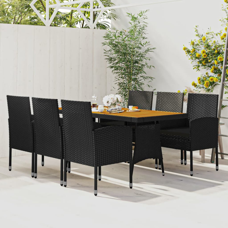 Set Mobilier De Exterior, 7 Piese, , Poliratan