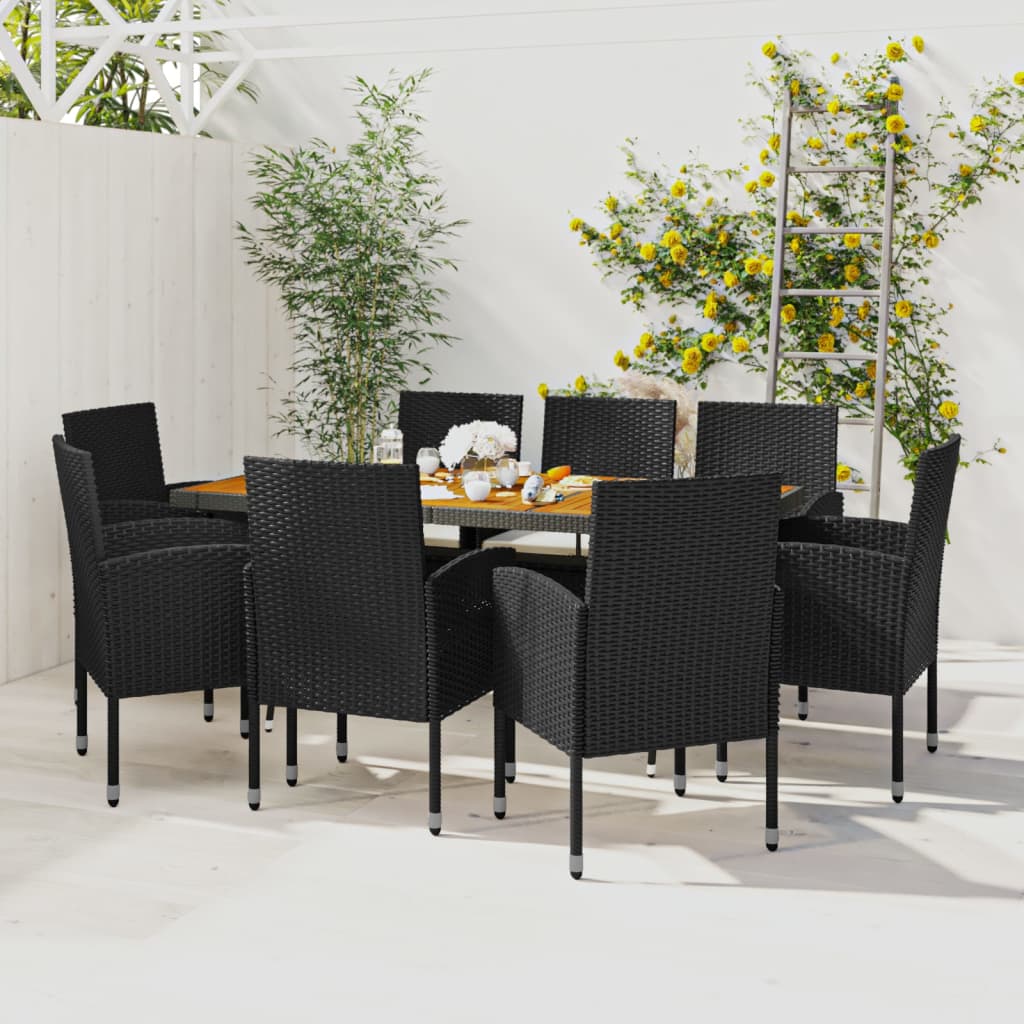 Set Mobilier De Exterior, 7 Piese, , Poliratan