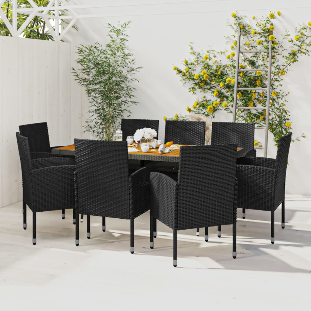 Set Mobilier De Exterior, 7 Piese, , Poliratan