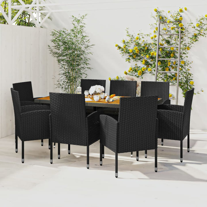 Set Mobilier De Exterior, 7 Piese, , Poliratan