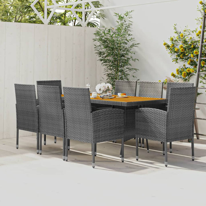 Set Mobilier De Exterior, 7 Piese, , Poliratan