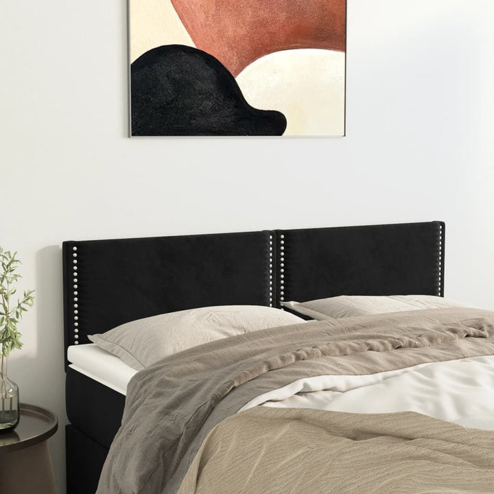 Tăblii De Pat, 2 Buc, , 100X5X78/88 Cm, Catifea