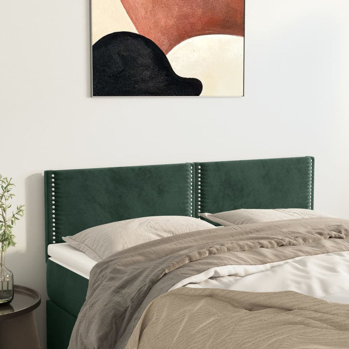Tăblii De Pat, 2 Buc, , 100X5X78/88 Cm, Catifea