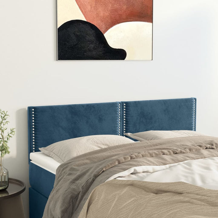 Tăblii De Pat, 2 Buc, , 100X5X78/88 Cm, Catifea