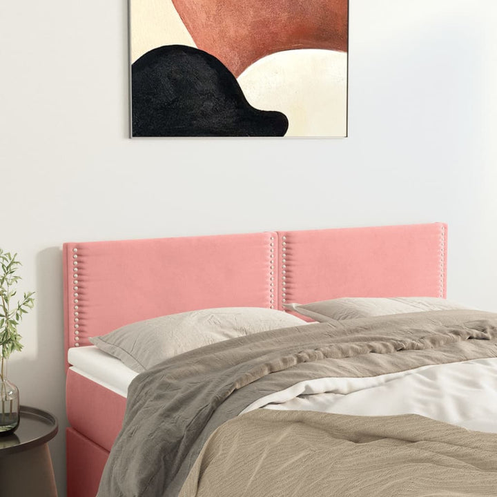 Tăblii De Pat, 2 Buc, , 100X5X78/88 Cm, Catifea