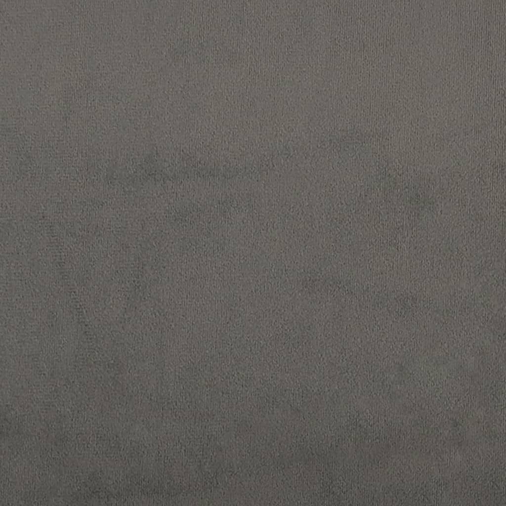 Tăblii De Pat, 2 Buc, , 80X7X78/88 Cm, Catifea Gri Închis