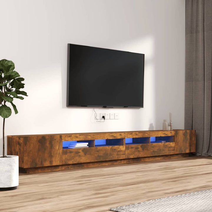 Comodă Tv Cu Lumini Led, , 300X35X40Cm