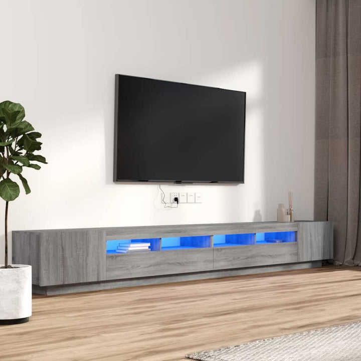 Comodă Tv Cu Lumini Led, , 300X35X40Cm