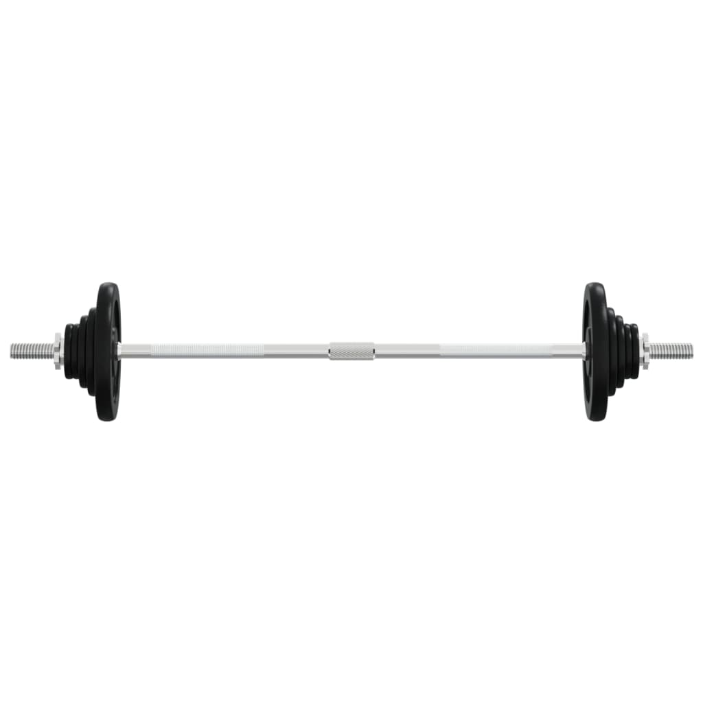 Set De Halteră Cu Discuri, 30 Kg, Fontă