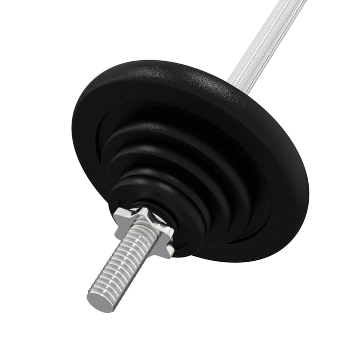 Set De Halteră Cu Discuri, 30 Kg, Fontă