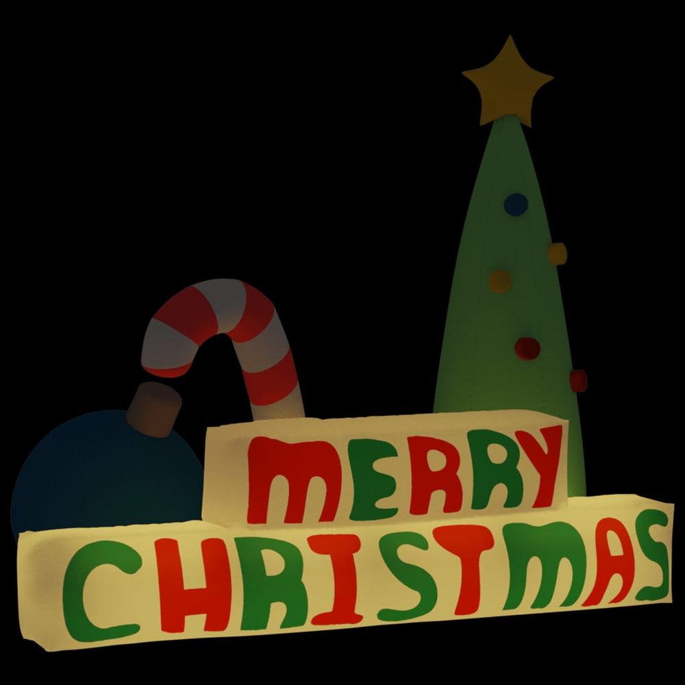Decorațiune &quot;Merry Christmas&quot; Gonflabilă, Cu Led-Uri, 197 Cm