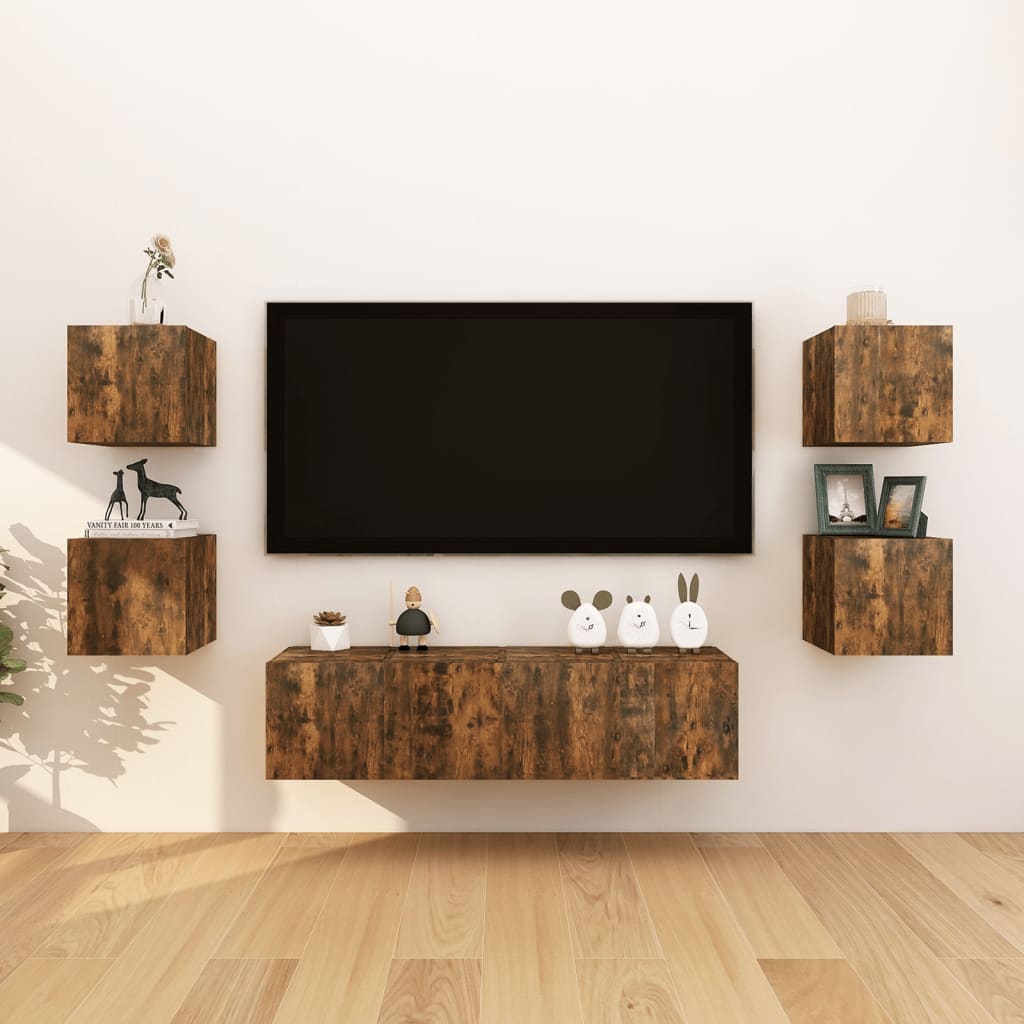 Dulapuri Tv Suspendate, 8 Buc., , 30,5X30X30 Cm