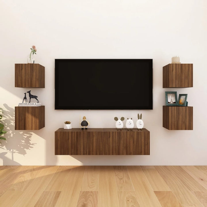 Dulapuri Tv Suspendate, 8 Buc., , 30,5X30X30 Cm