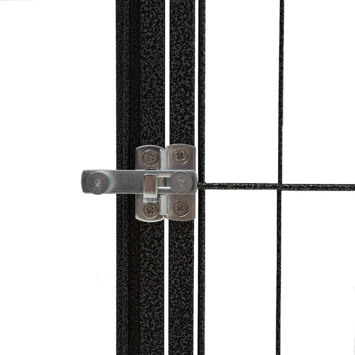 Țarc Câini 40 Panouri Negru 100X50 Cm Oțel Vopsit Electrostatic