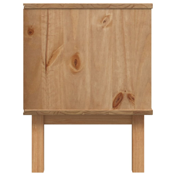 Dulap Tv Otta, Maro Și Gri, 113,5X43X57 Cm, Lemn Masiv De Pin