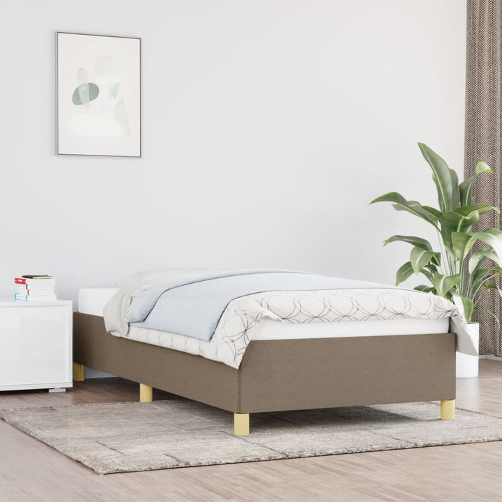Cadru De Pat Fără Saltea Taupe 90X200 Cm Țesătură