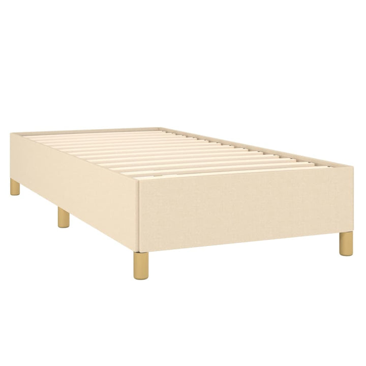 Cadru De Pat Fără Saltea Cremă 90X200 Cm Țesătură