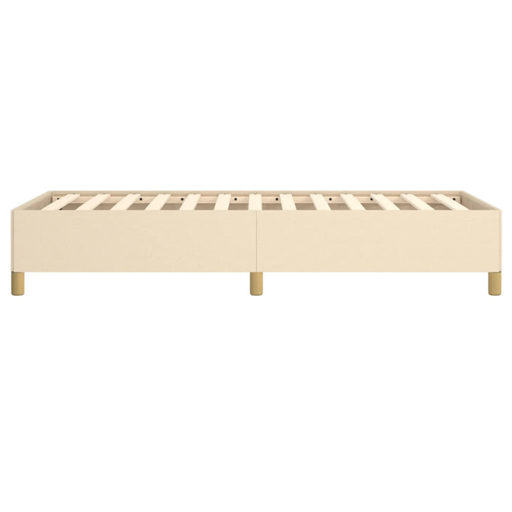Cadru De Pat Fără Saltea Cremă 90X200 Cm Țesătură