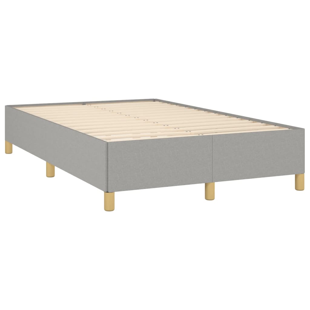 Cadru De Pat Fără Saltea, Gri Deschis, 120X200 Cm, Textil